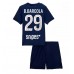 Paris Saint-Germain Bradley Barcola #29 Hjemmedraktsett Barn 2025-26 Korte ermer (+ Korte bukser)
